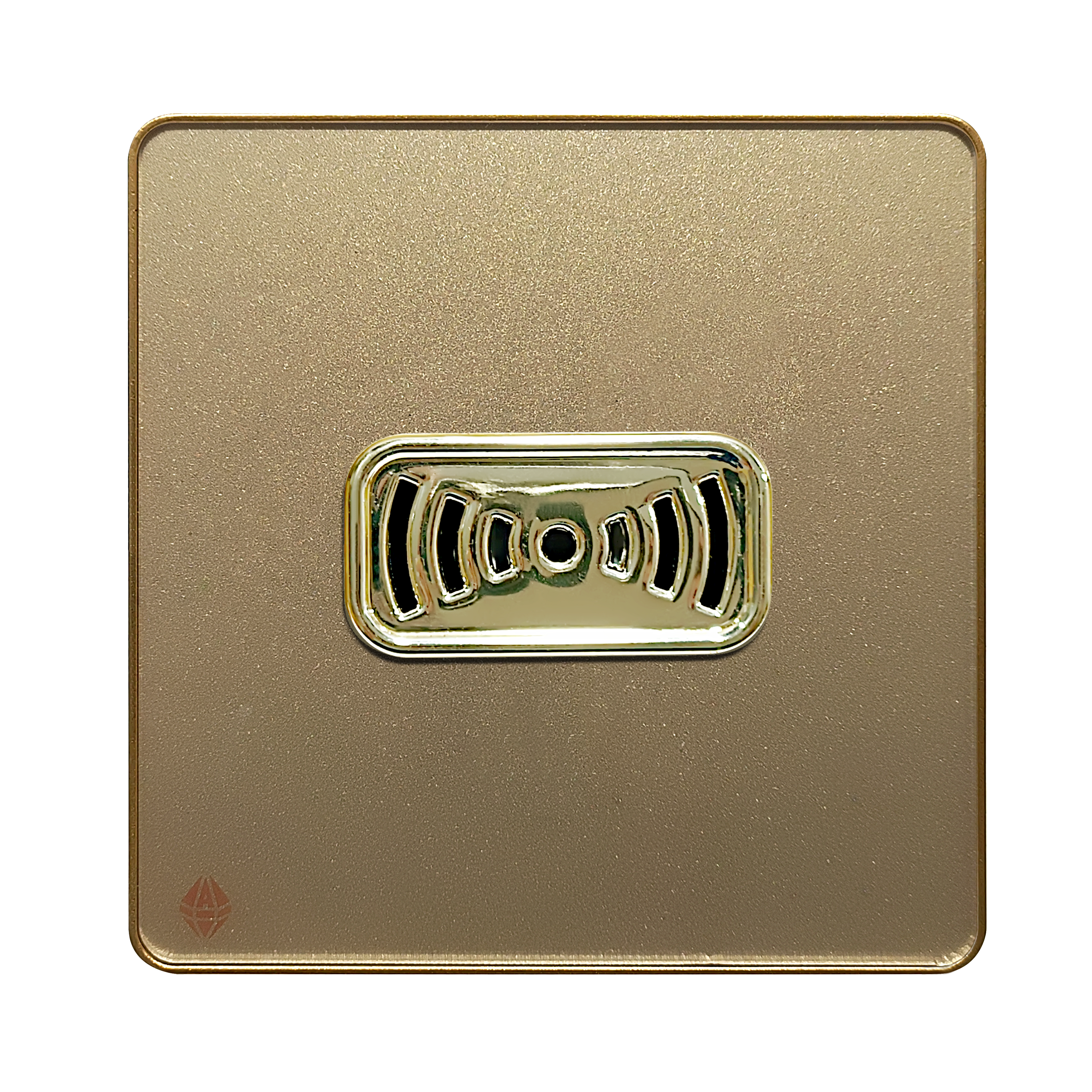 Bizzer Beige copy زنگ بیزر آسیا الکتریک مدل یاقوت بژ زه طلایی