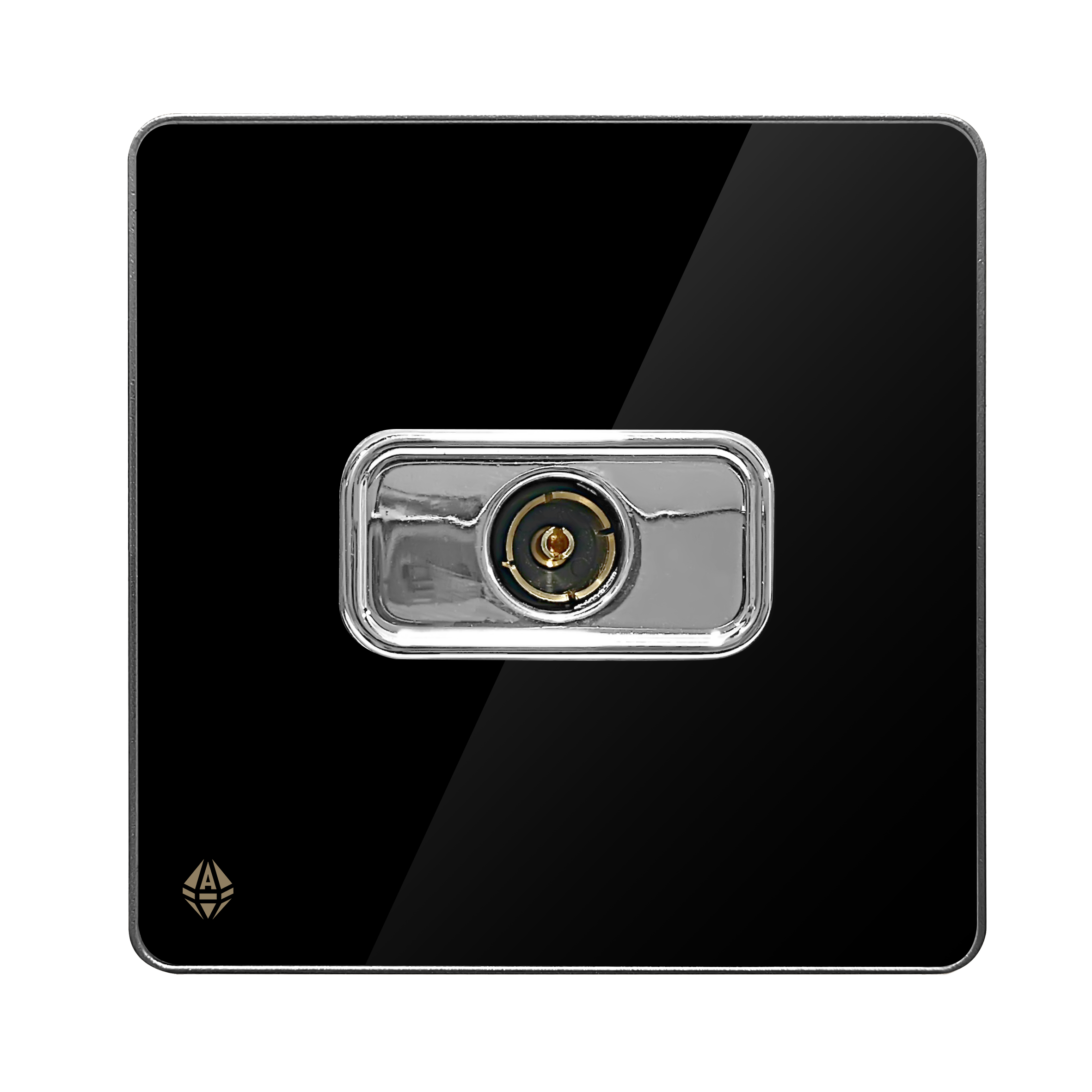 TV Black Silver پریز آنتن آسیا الکتریک مدل یاقوت مشکی زه نقره ای